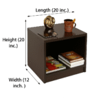 Modern Side Table with Open Storage P#-015 - Image 2