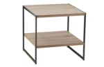 Modern Compact Side Table with Bottom Shelf – MDF & Metal Frame P#-046 - Image 6