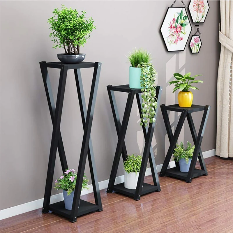 plant show 3-Pack Tall Planter Stand Display Shelf - Indoor Plant Organizer P#-018 - Image 1