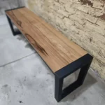 PVC Wood Texture and Metal Accent Bench P#-010 - Image 2