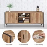 Minimalist TV Unit – Lounge Console & Organizer Table P#059 - Image 4