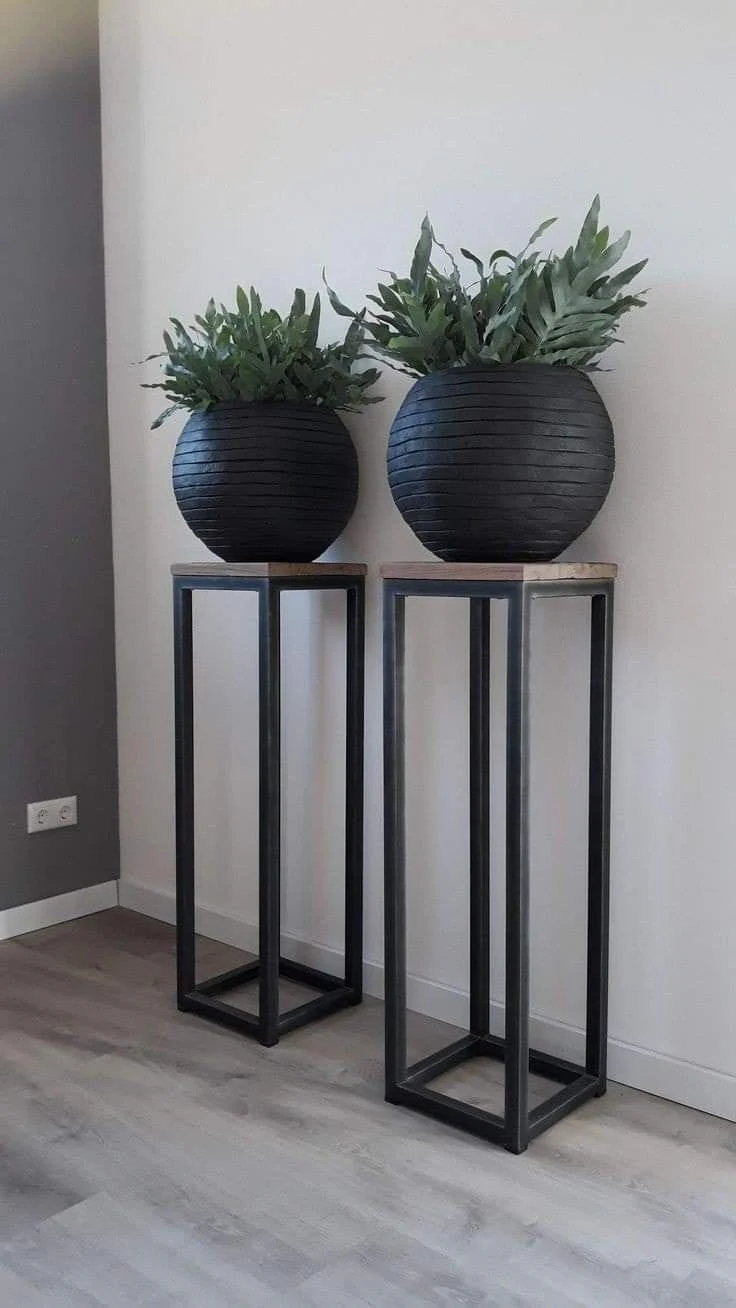 planter Set of 2 Metal Plant Stands | Indoor Pot Racks P#-021 - Image 1
