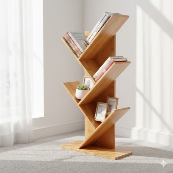 Stylish Tree Shaped Bookshelf Organizer Rack