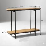 Modern MDF Wood Console Table with Metal Frame. P#-053 - Image 2
