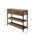 Entryway Console Table with 2 Drawers and Lower Storage Shelf P#-016 - Image 3