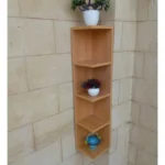 4-Compartment Slim Bookshelf – Corner Display shelf P#-033
