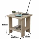 Modern Two-Tier End Table with Open Storage Shelf - Image 2