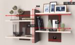 Geometric Two-Tone Wall Mounted Floating Shelf - Image 2