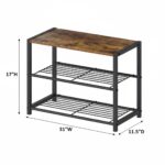 Stylish Metal & Wood Shoe Rack – Modern Home Organizer P#-057 - Image 3