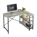 L-Shaped Writing & Work Desk with Shelf Configuration P#-048 - Image 4