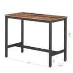 Industrial-Style MDF Dessert Table – Wooden Table P#-044 - Image 2