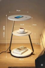 Stylish Rounded Side table for lounge & drawing P#-063 - Image 2