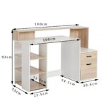 Study Desk with Shelving Unit for Display and Drawers P#-072 - Image 2