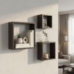Elegant 3-Piece Floating Cube Shelf Set P#-013