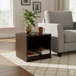 Modern Side Table with Open Storage P#-015