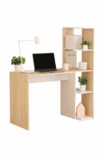 Stylish Study Table with Built-in Bookshelf - Image 2