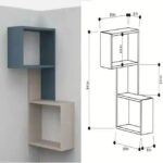 Contemporary Two-Tone Corner Floating Shelf – Stylish Zigzag Wall Storage P#-068 - Image 4