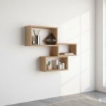 Floating Wall Shelf Set – 48 Inch Wood Display Shelf for Living Room & Bedroom