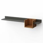 36-Inch Modern Floating Wall Shelf with Open Cube Storage - Image 3