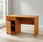 MDF Computer Desk With Drawer and Closed Storge Cabin - Image 3