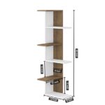 Modern Vertical Zigzag Floor-standing shelf rack for Corners - Image 2