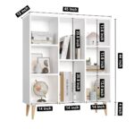 Multipurpose Display Rack with Tapered Wooden Legs - Image 2