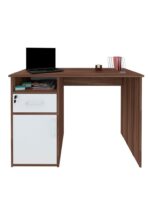 Modern 42-Inch Computer Desk with Storage Cabinet and Drawer - Image 3