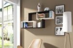 Modern Geometric Interlocking Floating Wall Shelf - 42"
